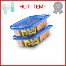Ziploc Food Storage Meal Prep Containers Reusable for Kitchen Organization, 2 Ct