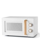 George Home 700w White Scandi Manual Microwave GMM201WW-21