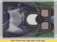 2018 Topps Tribute Triple Relics Green 65/99 Aroldis Chapman #TTR-AC READ 0b2