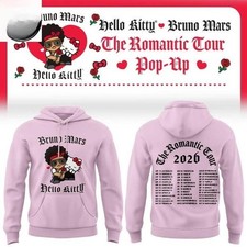 Bruno Mars x Hello Kitty 2026 The Romantic Tour Pop-Up Schedule Hoodie