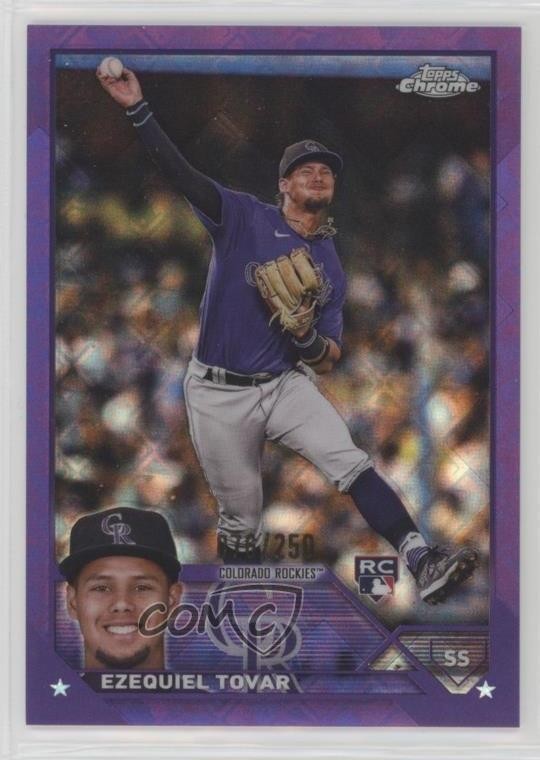 2023 Topps Chrome Logofractor Edition Purple Refractor /250 Ezequiel Tovar 16z7