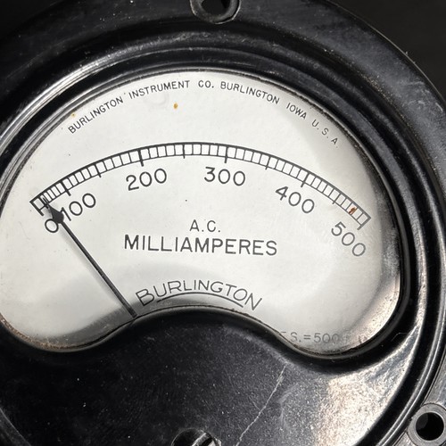 Burlington A.C. Milliamperes Model 662 Skala Miernik 0-500 Vintage NIEPRZETESTOWANY - Zdjęcie 2 z 5