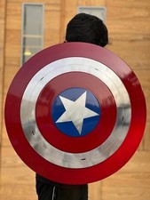 Captain America Metal Shield Replica Avengers Cosplay Prop Superhero Gift Larp