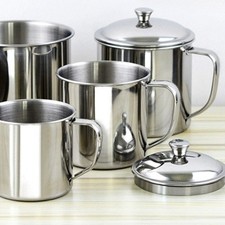 Stainless Steel Beer Coffee Mug Camping Anti-Scalding Tea Water Cold Drink Cup