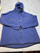 Nike Hoodie Mens XL Blue Tech Fleece Windrunner Full Zip Hooded SEE DESC-794