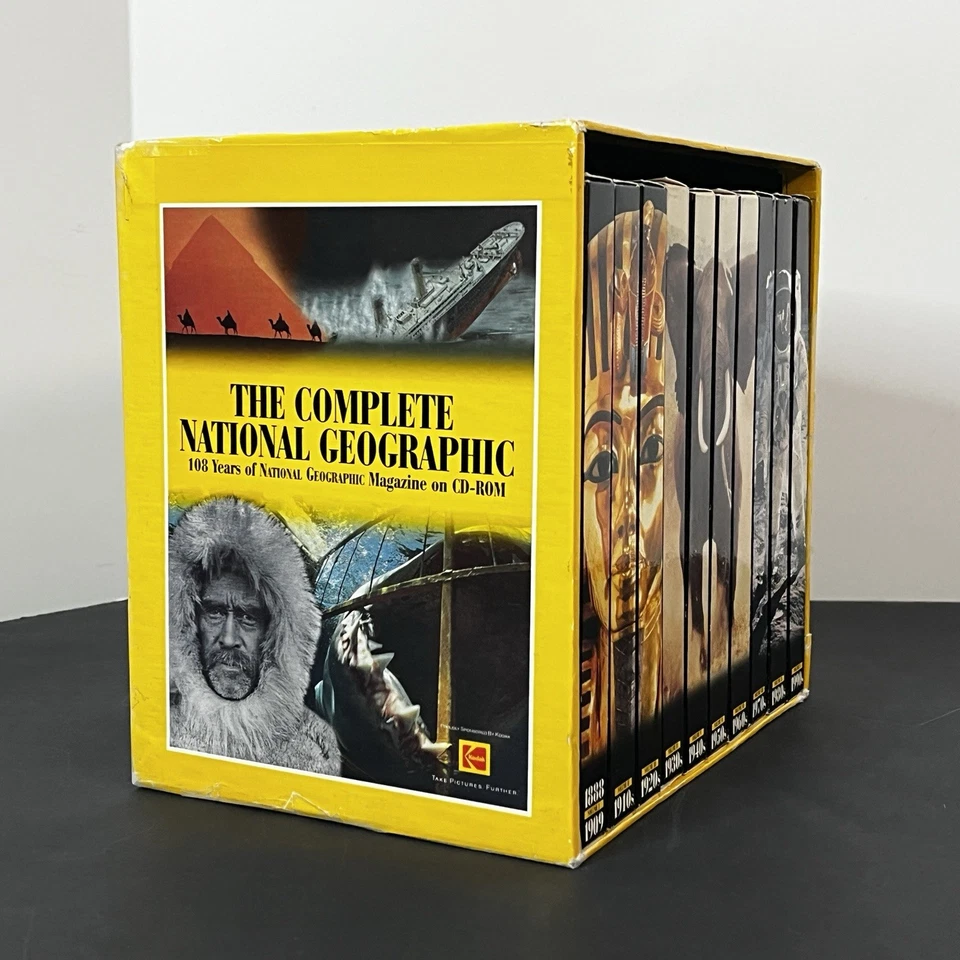 Revista interactiva National Geographic completa de 108 años conjunto en caja CD-ROM 1997 Foto 2 de 4
