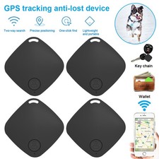 4Pcs Mini GPS Tracker Bluetooth Anti-Lost Device Pet Kids Bag Wallet Tracking