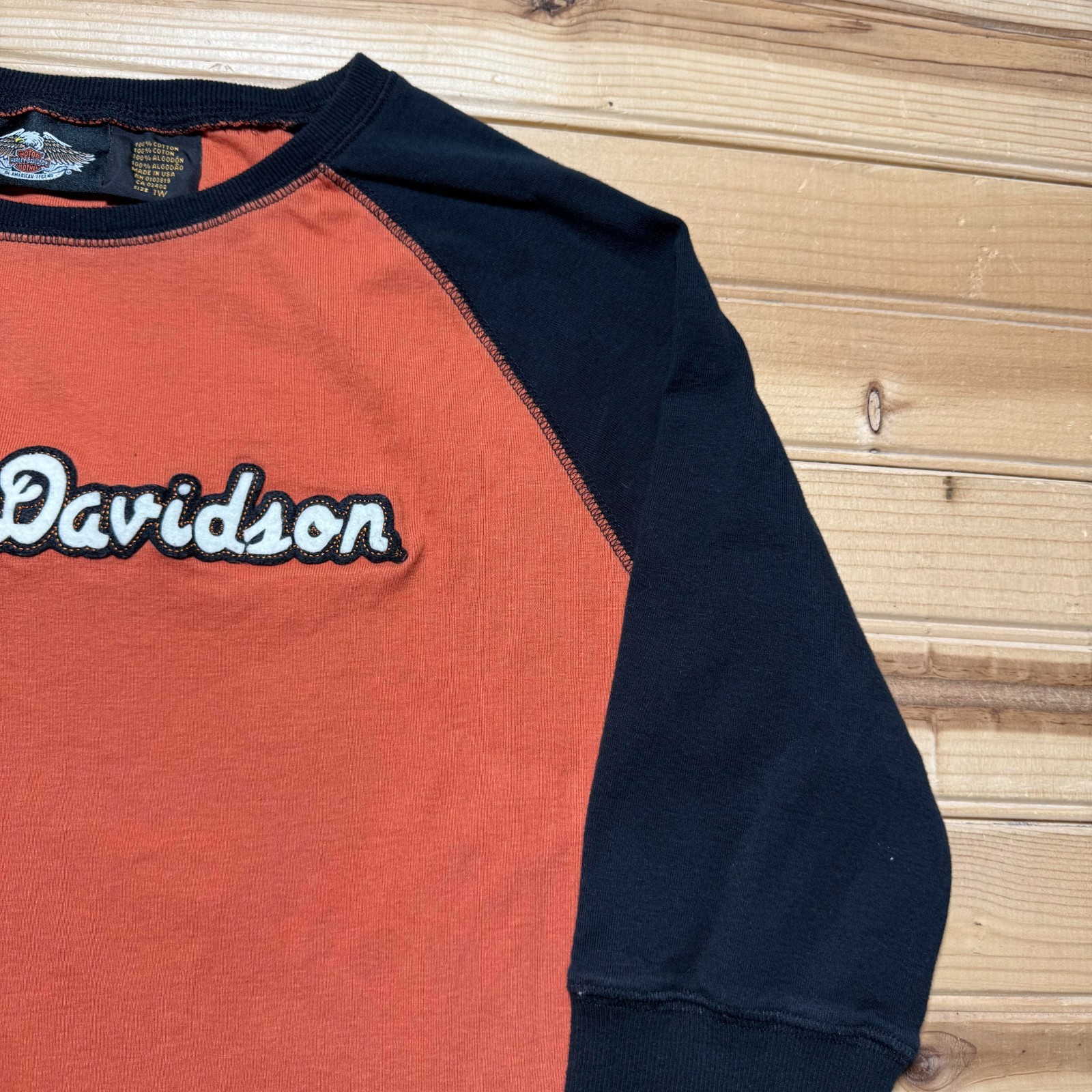 Harley-Davidson Script Logo Patch Raglan Sleeve B… - image 6
