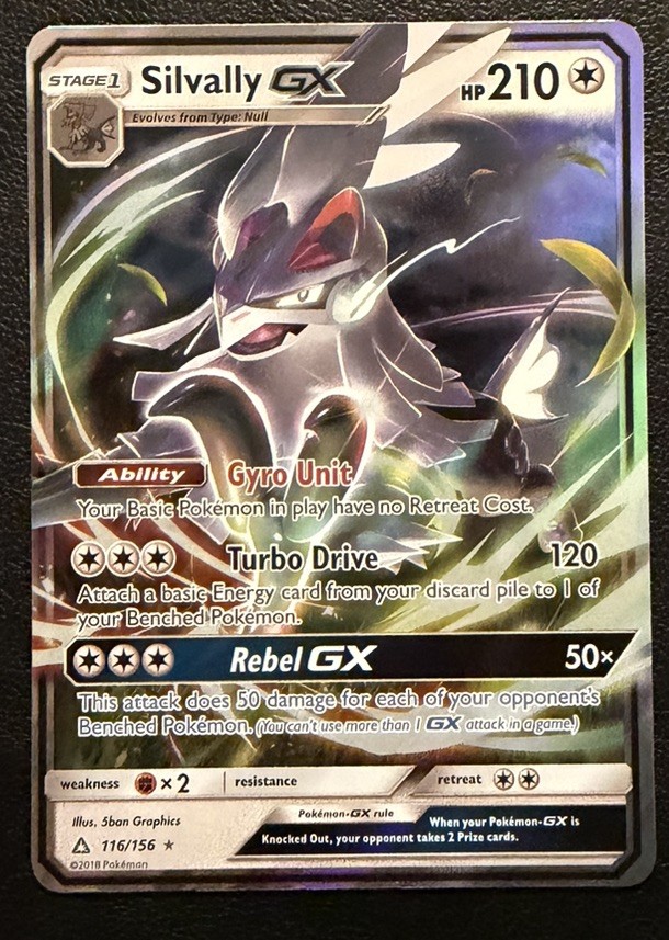 Silvally GX 116/156 Ultra Prism NM Ultra Rare Pokemon Card NM