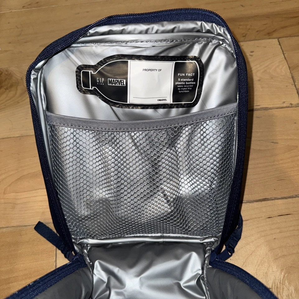 Marvel ланч-бокс / сумка изолированная с сеткой внутренний карман и боковой мешок, и передняя молния - Изображение 4 из 4