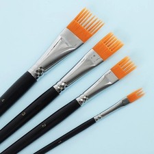 4PCS Grainer Brush Set - Professional Flat Comb Brushes for Unique Texture Paint
