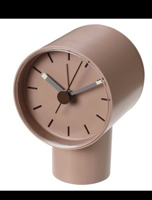 IKEA BONDTOLVAN Alarm Clock Analog Pale Pink, 8x9 cm Brand NEW