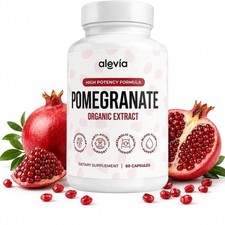 Alevia Pomegranate Capsules 60ct Organic Extract Antioxidant US