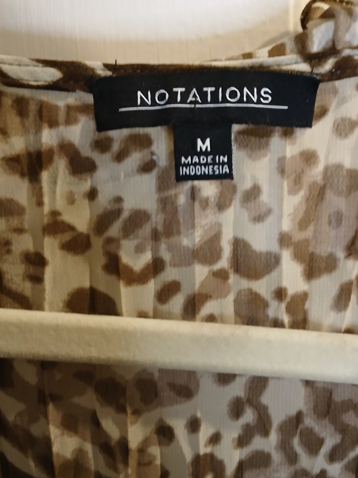 Notations Med Lightweight Jacket Open Front Brown… - image 9