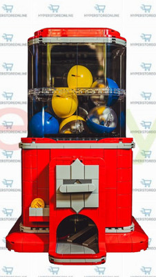 Retro Spiel Händler Gashapon MOC - Hochwertige Steine