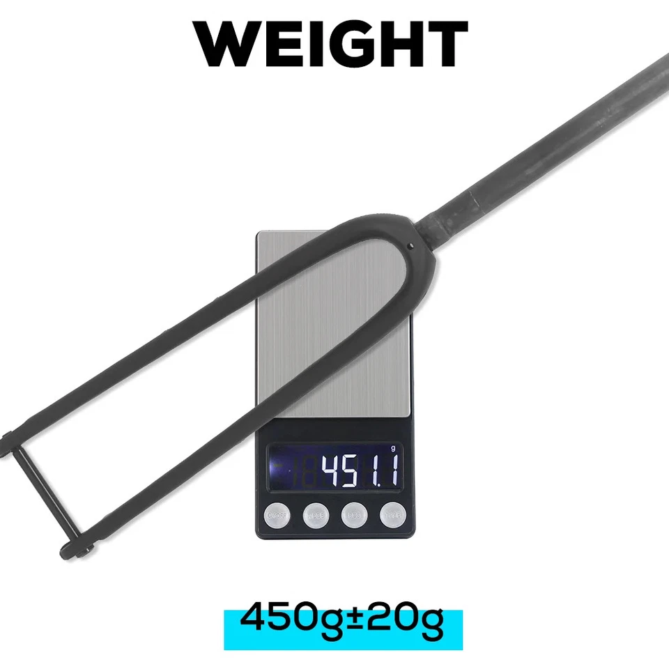 Gravel Carbon Road Bike Fork 100mm Straight/Taper Tube Disc Brake Front Fork - Image 2 of 4