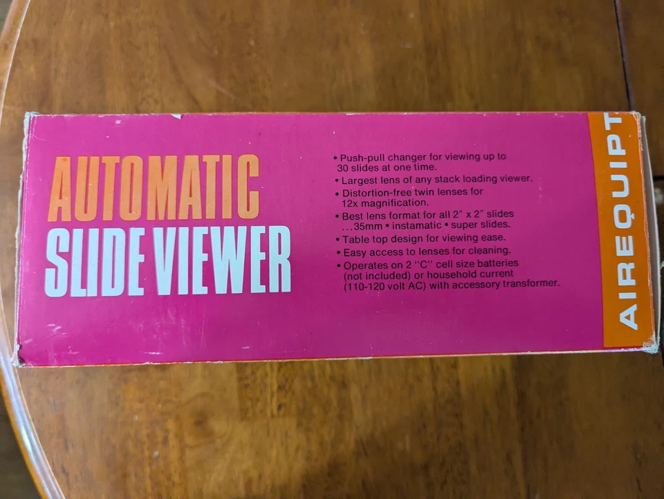 Airequipt Visor Automático de Diapositivas Funciona Caja Original Utiliza Baterías Caja de Luz Foto 4 de 4