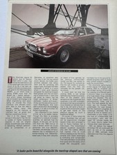 1985 Jaguar Sovereign HE XJ6 1 Page Magazine Feature Review Article Garage Retro