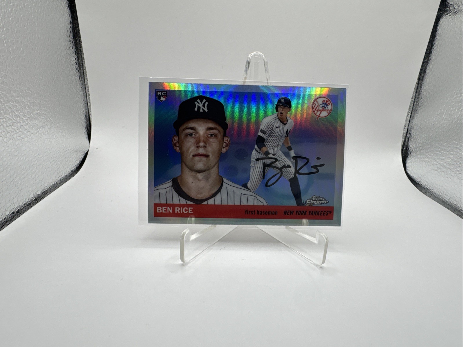 Ben Rice 2025 Topps Chrome Platinum RC Refractor #311 Yankees