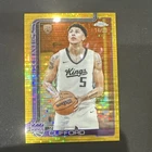 2025 Topps Chrome Basketball Pulsar Gold Refractor Nique Clifford #274