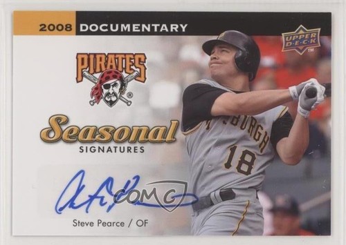 2008 Upper Deck Documentary Seasonal Signatures Steve Pearce #SP Rookie Auto RC