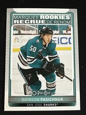 2021-22 O Pee Chee Marquee Rookies 649 Brinson Pasichnuk San Jose Sharks