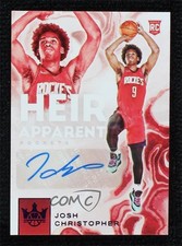 2021-22 Panini Court Kings Heir Apparent Violet 4/49 Josh Christopher Auto 14mf