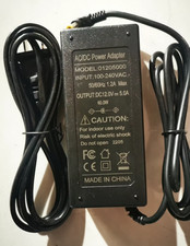 1205000 12V 5A AC Adapter Power Supply Charger