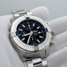 Breitling Super Avenger Chronograph A13375 48mm Black Dial Stainless Steel 2