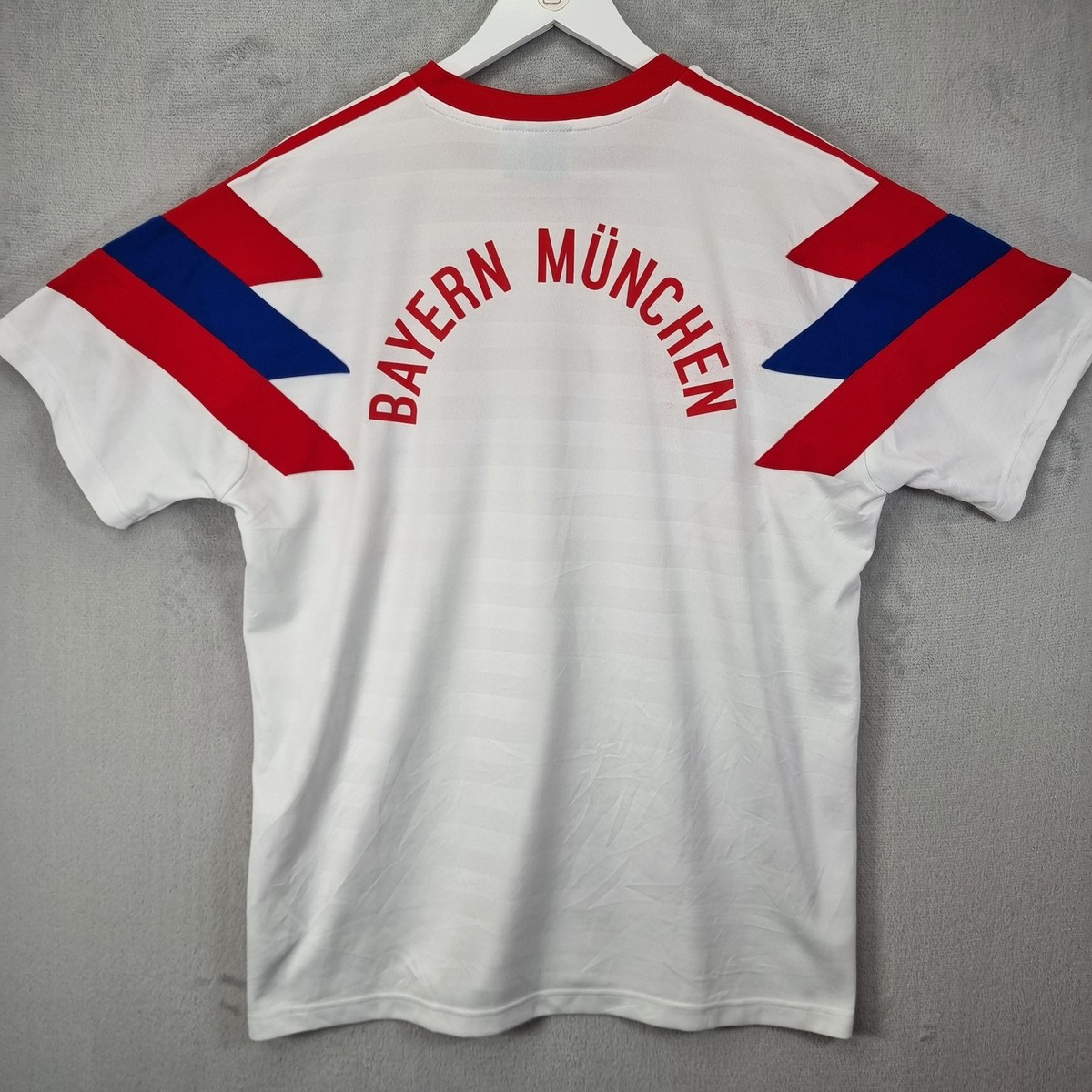 Adidas Bayern Munich Shirt Jersey Mens XL White Red Blue