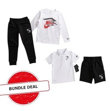 BUNDLE DEAL Nike 3 Brand Boys Joggers Pants Shorts Shirts Sets 5-6 Years NWT