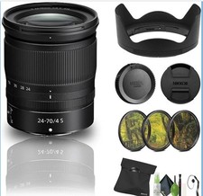 Nikon NIKKOR Z 24-70mm f/4 S Lens 20072  Filter Kit  Cap Keeper  Cleaning