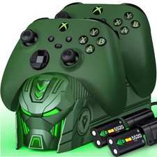 Charger Station with 2x5520mWh Rechargeable Battery Pack for Xbox One Controller
