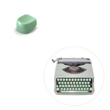 Green Shift Lock Keytop for Hermes Typewriter Vtg Keyboard Key Top Baby 3000 thumbnail