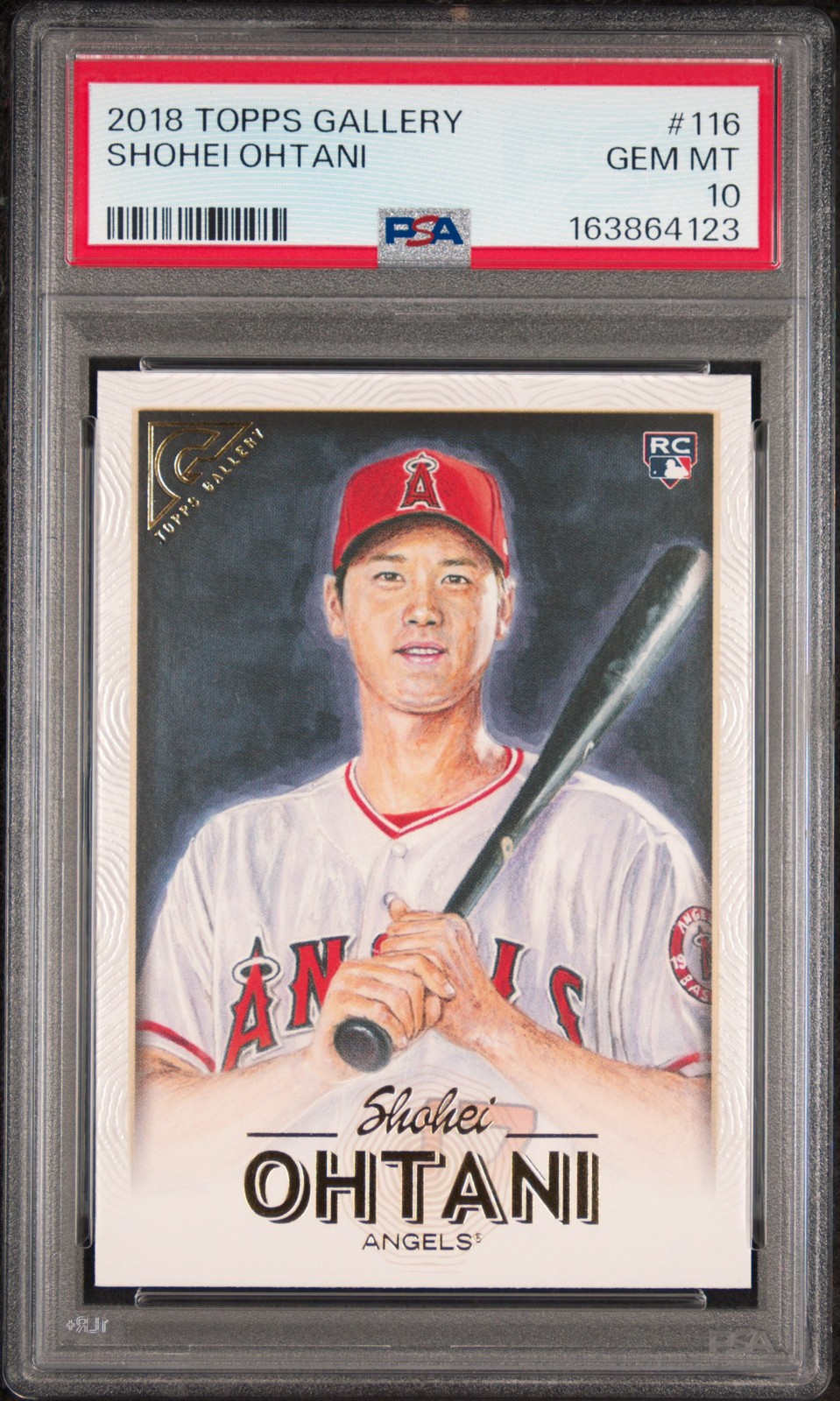 2018 TOPPS GALLERY #116 SHOHEI OHTANI ROOKIE RC PSA 10 view 1