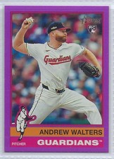 ANDREW WALTERS RC 2025 TOPPS HERITAGE #484 PUPRLE BORDER GUARDIANS ROOKIE
