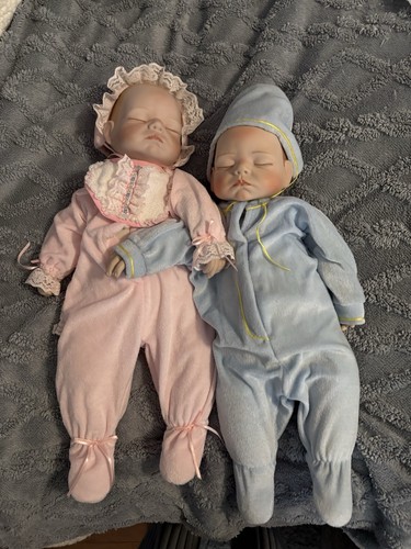 Ashton Drake Boy And Girl, Twins, Porcelain Dolls for both dolls