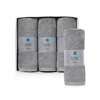 ATOMY Supima Cotton Towel Set 3pcs Soft Bath Towels Color Options K-Beauty