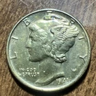 1943 MERCURY SILVER DIME ACTUAL Coin Get Today & Save Upgrade Your Collection