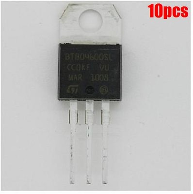 10Pcs BTB04-600SL BTB04-600 Triac 600V 4A Sgs-Thomson New Ic aa