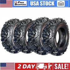☑️4pack ATV Tires 25x8-12 & 25x10-12 ATV/UTV Tires 6PR All-Terrain Tires Off-Roa