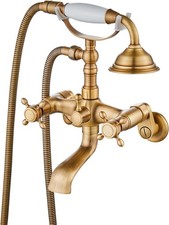 Clawfoot Bathtub Faucet Tub Filler with Hand Held Shower Faucet Set Victorian