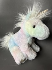 Douglas Toys Rainbow Unicorn Mini SUPER Soft Plush Stuffed Animal, 8" NWOT