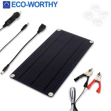 30W Solar Panel Kit Trickle Battery Charger 12V DC For Car Van Caravan Boat