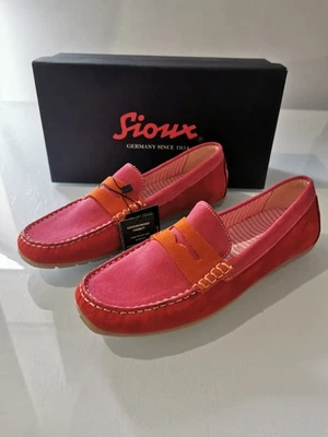 Sioux Carmona Mokassins Loafer Slipper Super Soft Hand genäht Leder Damen Gr 38 - Bild 1 von 4