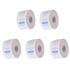 5 Rolls Disposable & Flexible Paper Neck Strips Barber For Salon Hair Cutting.