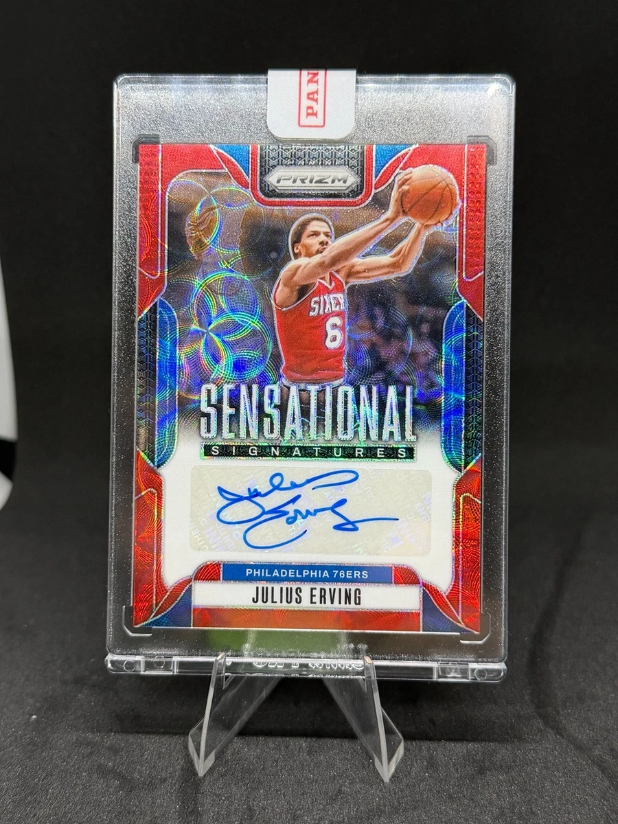 Julius Erving Basketball Autographed Sports Trading Cards