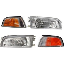 Headlight Kit For 1997-2001 Mitsubishi Mirage Sedan With Corner Light Lh And Rh