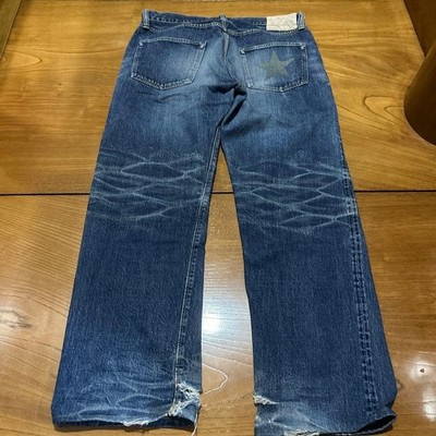 SUGAR CANE 33x31 American Casual Biker Denim Jeans Rare