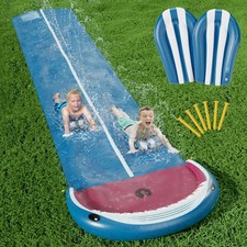 20FT Heavy Duty Slip and Slide - Lawn Water Slide with Splash Sprinkler  2 Body